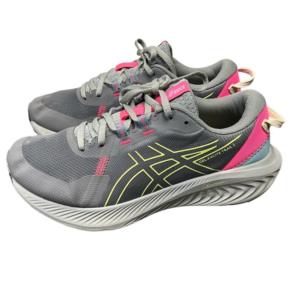 ASICS Women's Gel-Excite Trail 2 Gray and Pink Sneakers size 8.5 - Picture 6 of 12